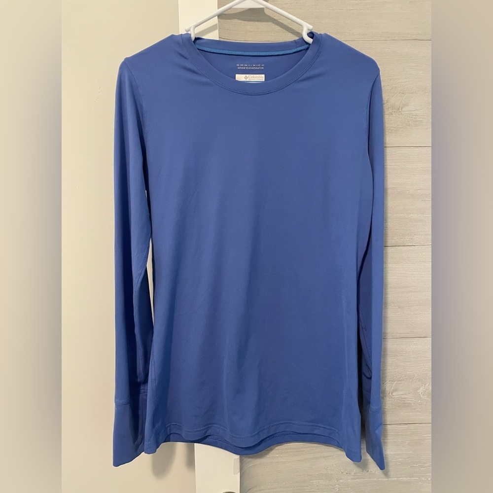 Columbia Omni-Wick Blue Performance Shirt